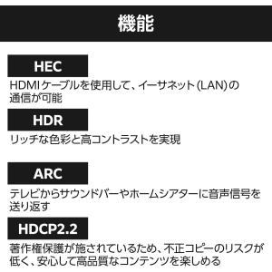 エレコム HDMI ケーブル 1m [Ver2...の詳細画像4