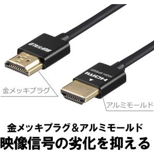 バッファロー HDMI スリム ケーブル 2m...の詳細画像4