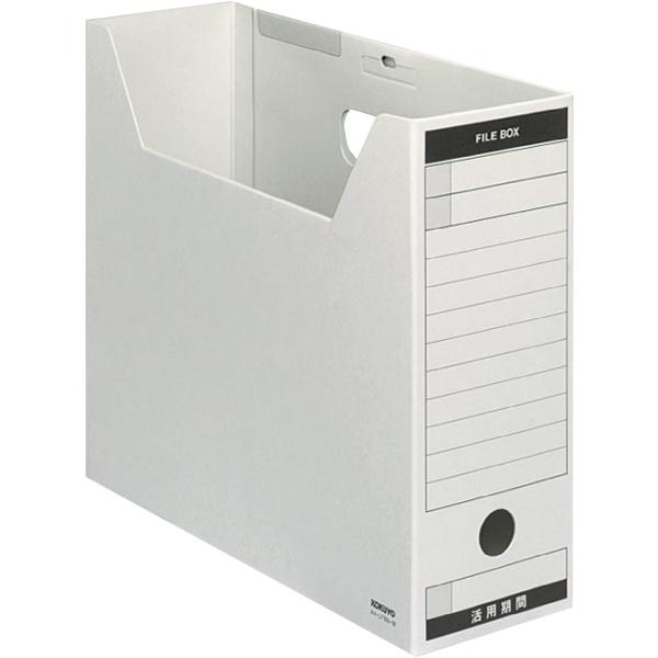 コクヨ ファイルボックス 色厚板紙 フタ付き A4 グレー A4-LFBN-MZ