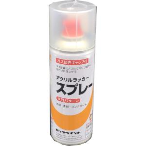 ロックペイント 元気アクリルラッカースプレー ツヤ消しクリヤー 300ml H62-8195-65