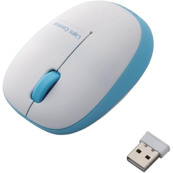エレコム マウス ワイヤレス (レシーバー付属) Sサイズ 小型 3ボタン BlueLED ふわっと...