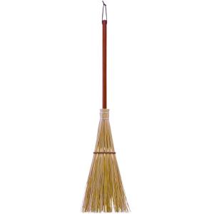 アズマ 外ほうき 庭園ほうき短柄 穂幅20cm 全長82cm 砂利・花壇の掃き掃除に 名匠161 短柄 葉脈