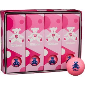 Wilson ゴルフボール BEAR4 ピンク12個の買取情報