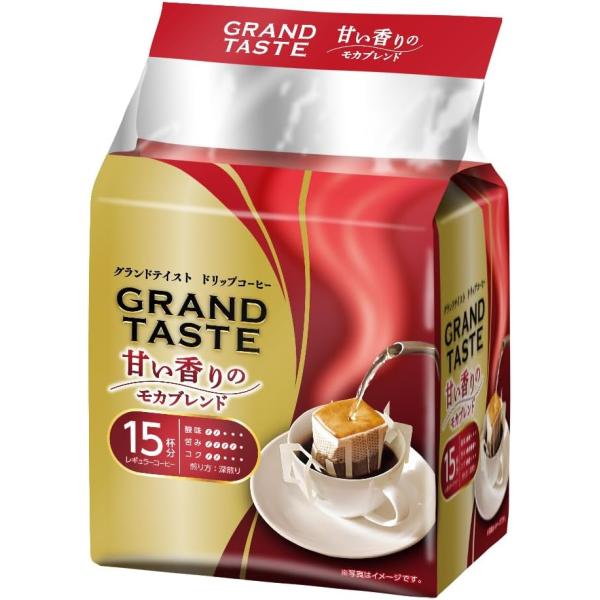 キーコーヒー ドリップバッグ グランドテイスト 甘い香りのモカブレンド 新 モカ15杯分×4袋