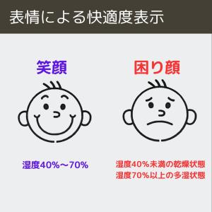 デジタル温湿度計 温度計 湿度計 快適度顔表示...の詳細画像2