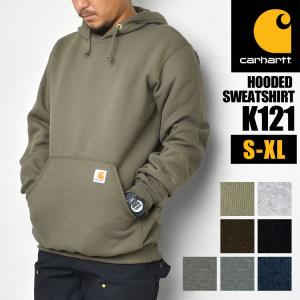 プルオーバー メンズ 長袖 Carhartt カーハート パーカー 大きいサイズ トレーナー K121 裏起毛 厚手 アメカジ ミッドウェイト ロゴ 送料無料