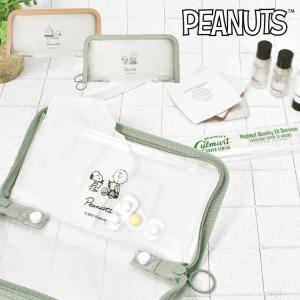 ペンケース ペンポーチ 筆箱 マルチケース マルチポーチ スヌーピー ピーナッツ PEANUTS シンプル かわいい クリア 女の子 通勤 通学 小学生 中学生 高校生 大人｜hauhau