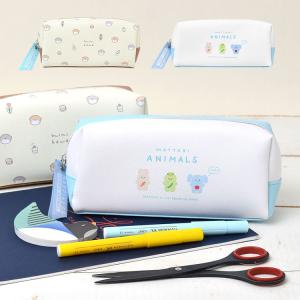 ペンケース おしゃれ 大容量 かわいい 子供 筆箱 子ども キッズ 小学生 アニマル カワウソ 女子 入学祝い 新入学 新学期 合皮 ホワイト イエロー 水色 Crux Hauhau 通販 Yahoo ショッピング