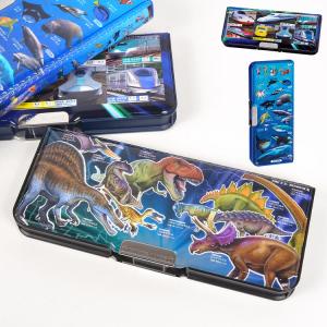 両面筆箱 コンパクト 両面開き ペンケース ジュラシックワールド