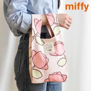ミッフィー ニットトートバッグ かばん カバン 鞄 収納 お出かけ 