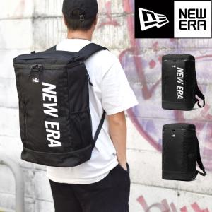 リュック NEWERA ニューエラ 大容量 ボックス型 底ポケット 通勤 通学 メンズ レディース リュックサック 2層 バックパック 32L 黒 ブラック 送料無料｜hauhau