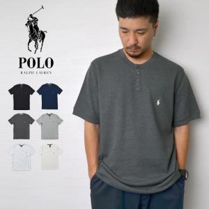 Tシャツ POLO RALPH LAUREN ポロ ラルフローレン 半袖 ヘンリーネック サーマル メンズ レディース カットソー シンプル ワンポイント 刺繍 大人 送料無料｜hauhau