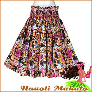 パウスカート 安い フラ フラダンス デザインパウスカート 2段フリル