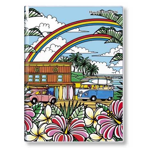 2026年手帳 a6 A6 マンスリー ハワイ スケジュール帳 ダイアリー タモ TAMO 10月始...