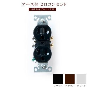 ステンレスヘアライン 2口スイッチプレート アメリカン US スイッチ