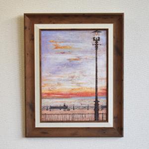 サムトフト 絵画 額入り sam toft 特殊ゲル加工アート 油絵風 約39.5