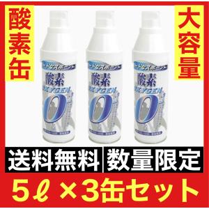酸素缶 ３缶セット　日本製　携帯酸素 5L XTS エックスティーエス