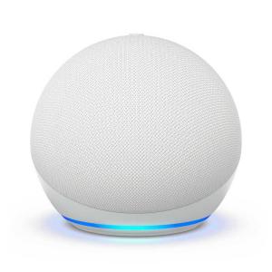 Amazon　Echo Dot (エコードット) 第5世代 Alexa、センサー搭載、鮮やかなサウンド｜グレーシャーホワイト ［Bluetooth対応 /WiFi対応］　B09B8P3RK1