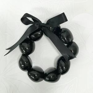 ククイブレス黒 ブラック ククイ ブレスレット...の詳細画像1