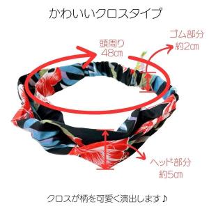 ハワイアンヘアバンド ターバン ハワイ ヘッド...の詳細画像1