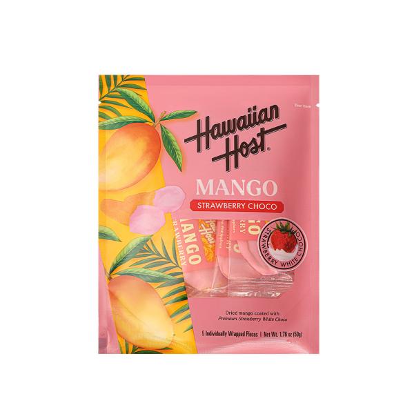 ハワイお土産 ドライマンゴーストロベリー味(5袋)|ハワイアンホースト