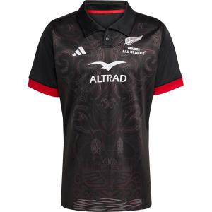 アディダス adidas ラグビー マオリ オールブラックス ホームジャージー メンズ レプリカシャツ トップス 軽量 力強い印象 レギュラーフィット 部活