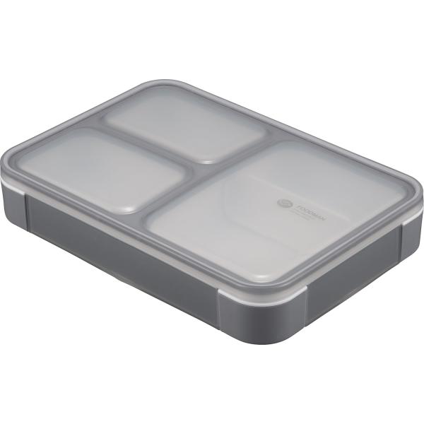 ディーエスケー.ピグ DSK.pig 薄型弁当箱 抗菌フードマン600グレー ランチボックス スリム...