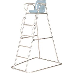 エバニュー EVERNEW 【メーカー直送品】 審判台アルミ180S 椅子 審判チェア 足元安定 平ステップ付 球技 バレー EKD416