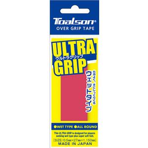 トアルソン Toalson ウルトラグリップ 1本入 レッド ウェットタイプ オールラウンド 練習 試合 大会 自主トレ メンテンナンス 用品 上巻き用 ソフトフ