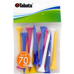 タバタゴルフ Tabata GOLF スリムティー ロング プラスチック スリムロングティ― 折れにくい 低抵抗 ティーアップ ショット ボール ラウンド 練習 ト