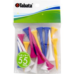 タバタゴルフ Tabata GOLF スリムティー レギュラー プラスチック スリムレギュラーティ― 折れにくい 低抵抗 ティーアップ ショット ボール ラウンド