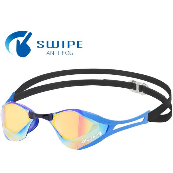 ビュー VIEW ブレードエフゼロ スワイプ アンチフォグ BladeF ZERO SWIPE 競泳...