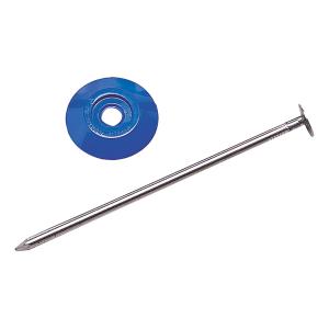 トーエイライト TOEI LIGHT グランドマークM45 青 ブルー 運動会 小学校 ダンス 目印 グラウンド 打ち込み 杭 スチール ポイント マーカー 打ち込み