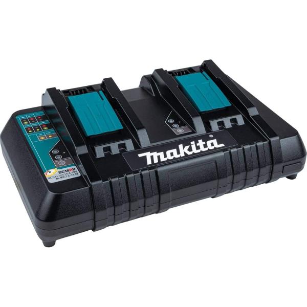 マキタ 2口充電器DC18RD 18V/14.4V対応 6Ah×2本同時フル充電55分 セットバラシ...