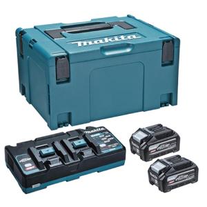 【久留米】【引き取り限定】【中古美品】makita マキタ XGT3 A-71978 パワーソースキット バッテリー(40Vmax/5.0Ah)×2※使用回数/各1回・充電器(DC40RA)・ケース付 マキタ（makita） パワーソースキットXGT3(40V-5.0Ahバッテリ2個/急速