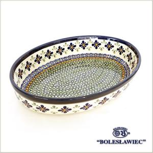 [Zaklady Ceramiczne Boleslawiec/ザクワディ ボレスワヴィエツ陶器]グラタン皿(オーバル)-du60/ポーランド陶器 ポーリッシュポタリー