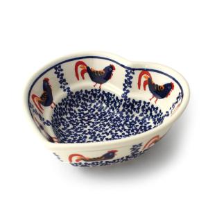 [Zaklady Ceramiczne Boleslawiec/ザクワディ ボレスワヴィエツ陶器]ハート型のボウル-1090 ポーリッシュポタリー ポーランド陶器