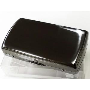 シガレットケース 70mm ヴィーナスベビー ショートたばこ専用 タバコケース 真鍮製 ブラックサテン 手巻きタバコや両切りタバコにも