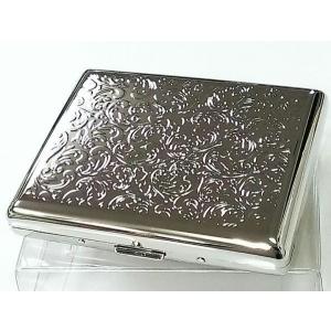 美品 1930年代（昭和初期◆幾何学模様 シルバー製（銀製）二つ折りタバコケース 美品 1930年代（昭和初期◇幾何学模様 シルバー製（銀製）二つ折りタバコ