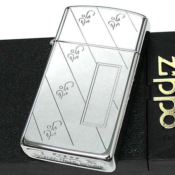 ZIPPO ライター 1995年製 スリム ジッポ カナダ製 DIAGONAL オンタリオ製 鏡面 ...