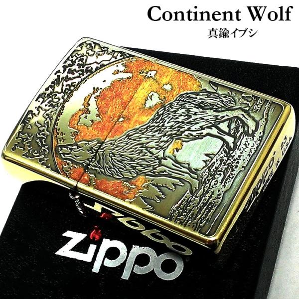 ZIPPO 狼 ウルフデザイン ジッポ ライター 彫刻 オオカミ WOLF DESIGN アンティー...