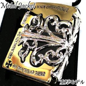 ZIPPO（ジッポー） ライター メタルジャケット 超重厚 ダブルクロス