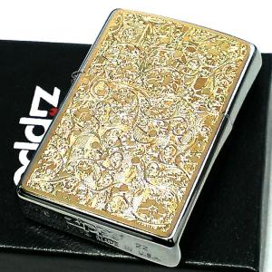 ZIPPO ライター アラベスク ゴールド 細...の詳細画像1