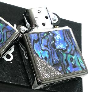 ZIPPO ライター シェル メタル 天然貝貼...の詳細画像3