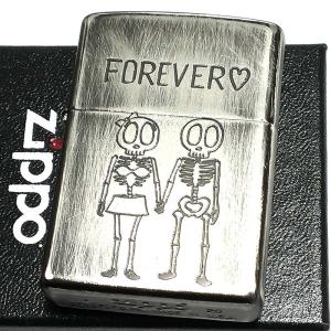 ZIPPO ライター スカル 可愛い ユーズドフィニッシュ OVER WORK