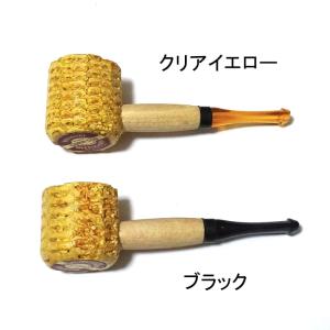 コーンパイプ ミニ 喫煙具 ブラック クリアイ...の詳細画像1