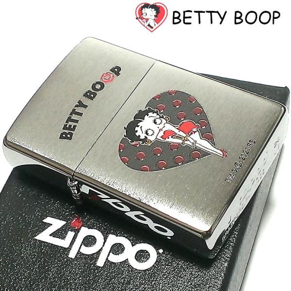 ZIPPO ライター Betty Boop 可愛い ハート ベティ・ブープ 90周年 ジッポー ベテ...