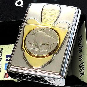 ZIPPO 一点物 2000年製 バッファローコイン レア ジッポ ライター 絶版 珍しい シルバー...