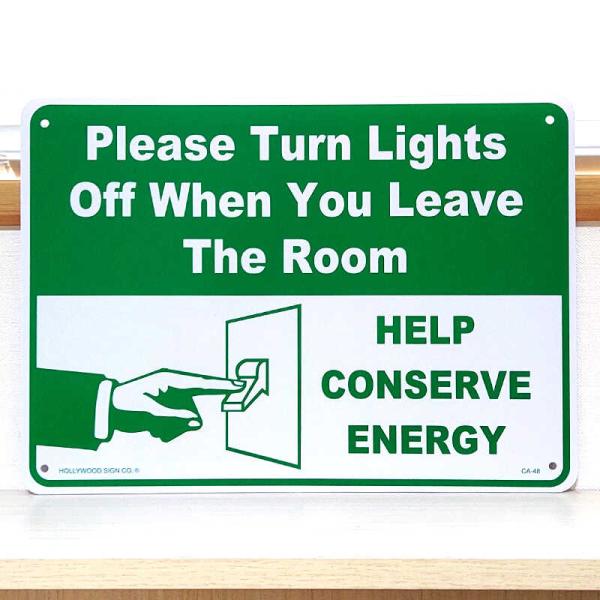 看板 サインボード 電気を消してください グリーン お店 壁飾り プレート レストラン アメリカン ...