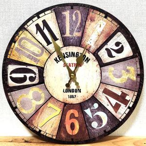 アンティーククロック 壁掛け時計 レトロ KENSINGTON STATION ウォール